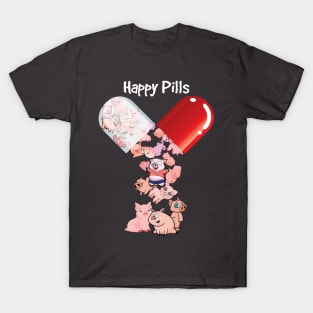 Happu Pill Pig. T-Shirt